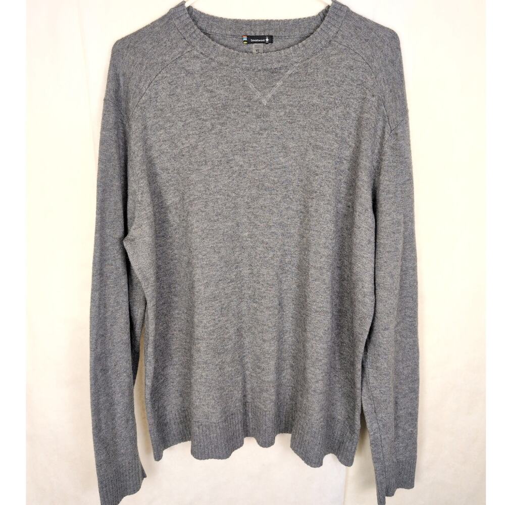 Smartwool grey sweater Size XL Gorpcore Outdoors Layer Minimal Warm Cozycore
